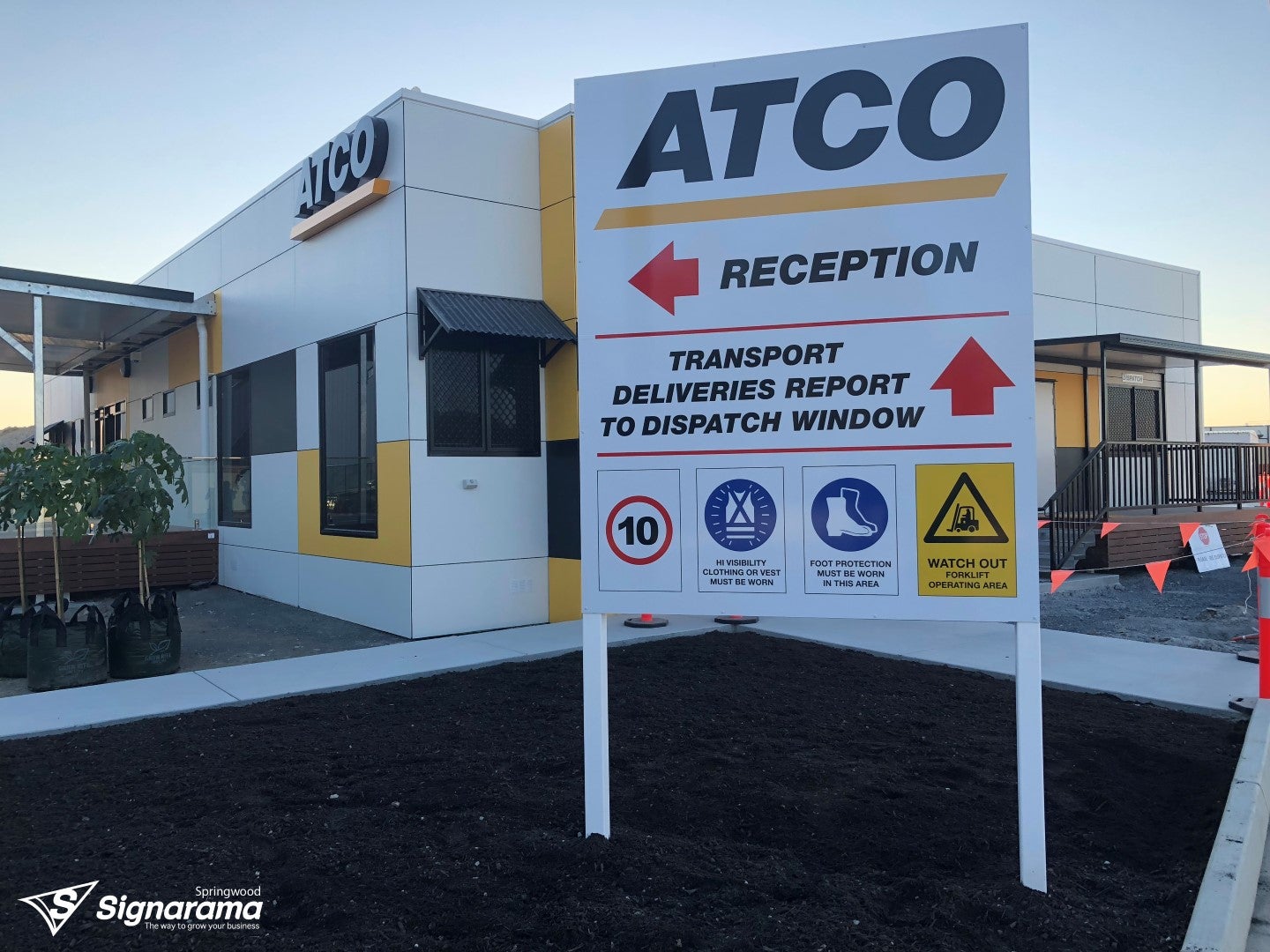 ATCO – post and panel signage