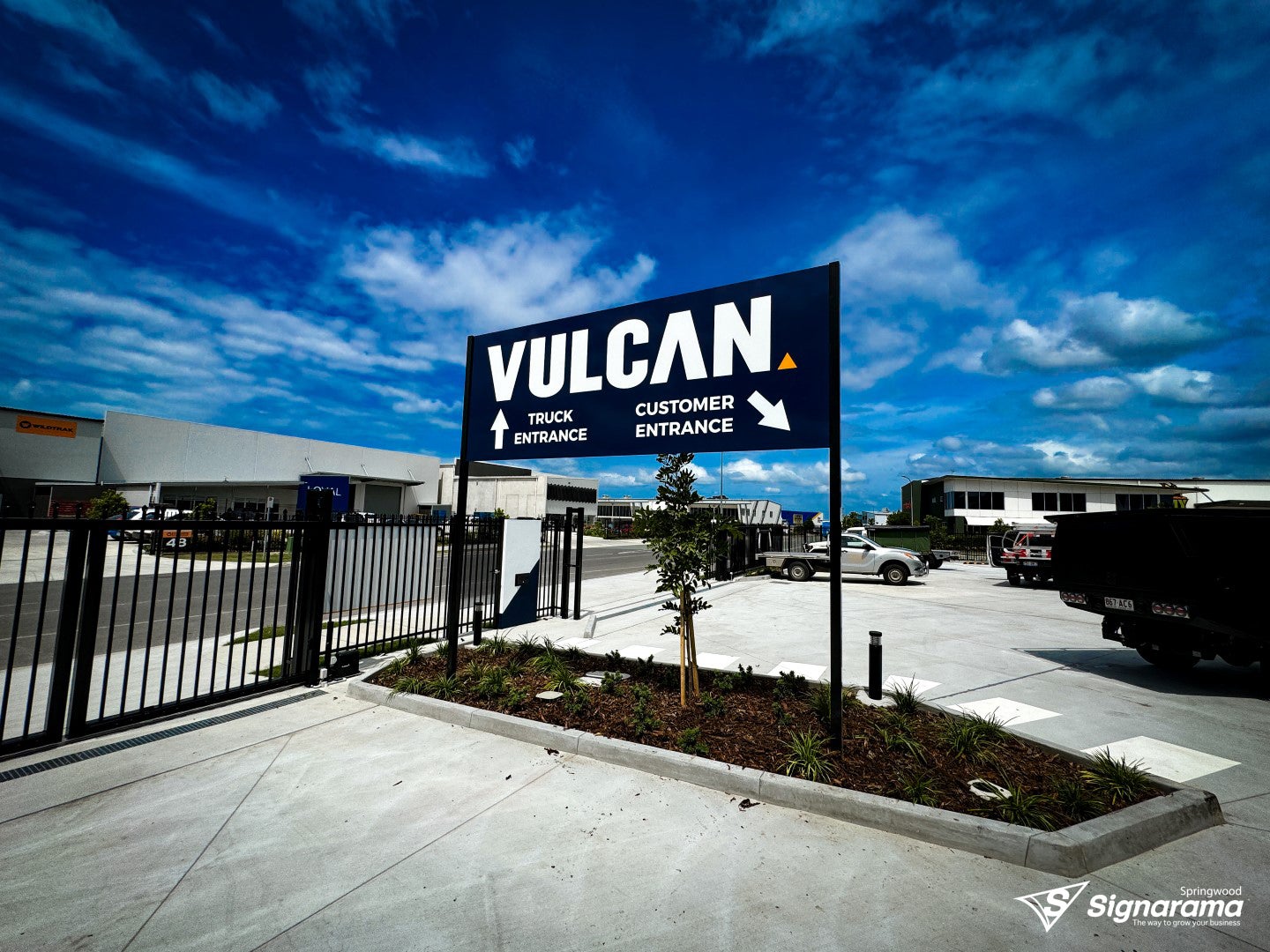 Vulcan Brendale – post and panel signage