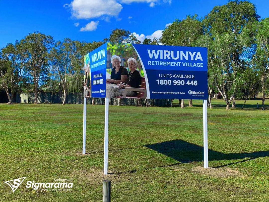 Wirunya – post and panel signage