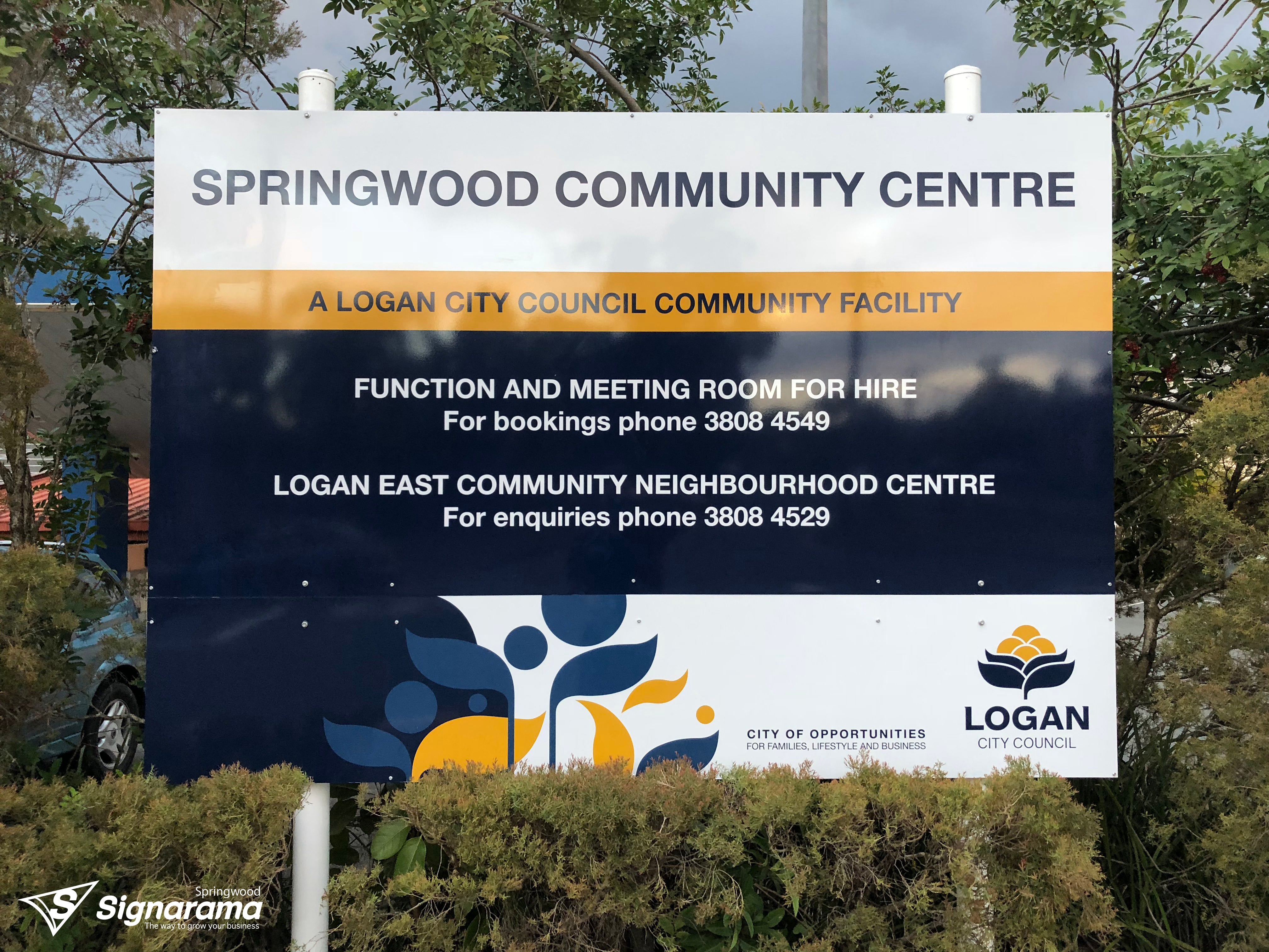 Logan City Council – post and panel signage