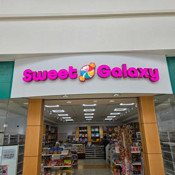 Sweet Galaxy Danbury mall Channel Letters Sign