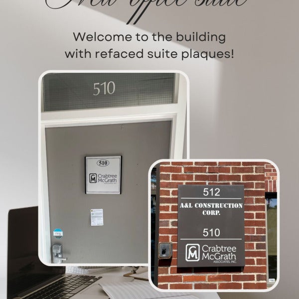 New Office Plaques Suite for Crabtree McGrath