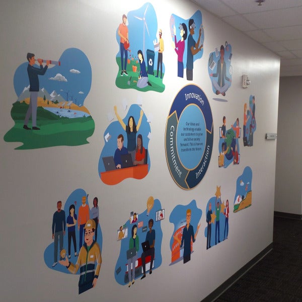 Wall Murals with Meaning: Atlas Copco