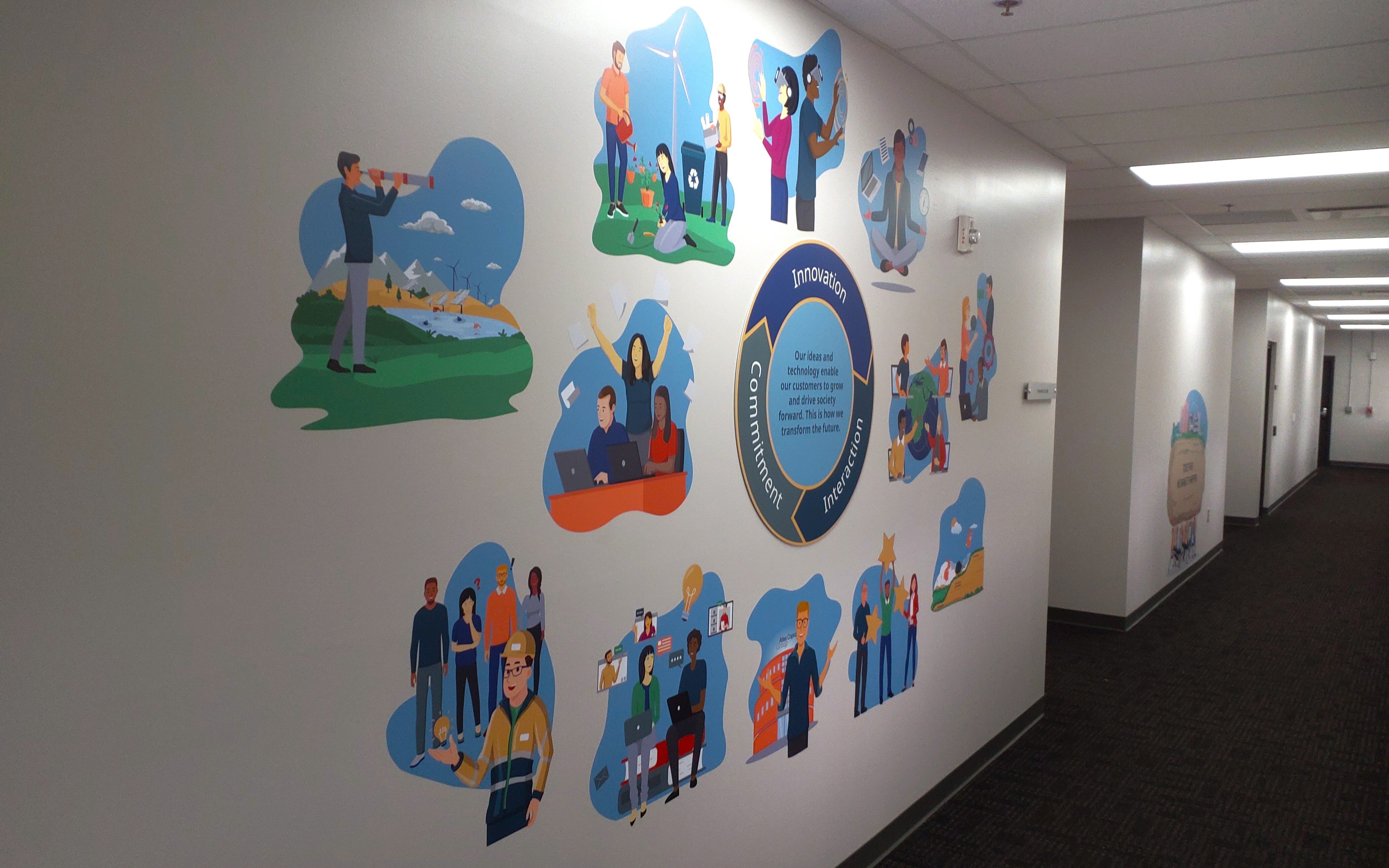 Wall Murals with Meaning: Atlas Copco