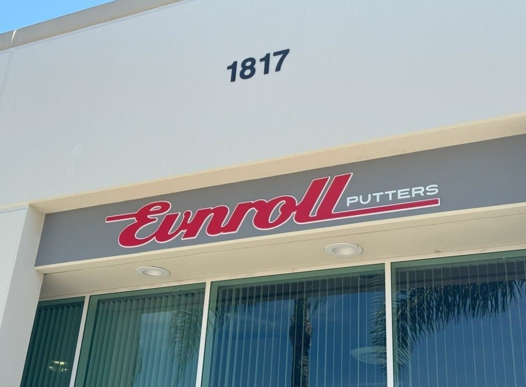 EVNROLL Golf Company Dimensional Storefront Signage Replacement in Carlsbad!
