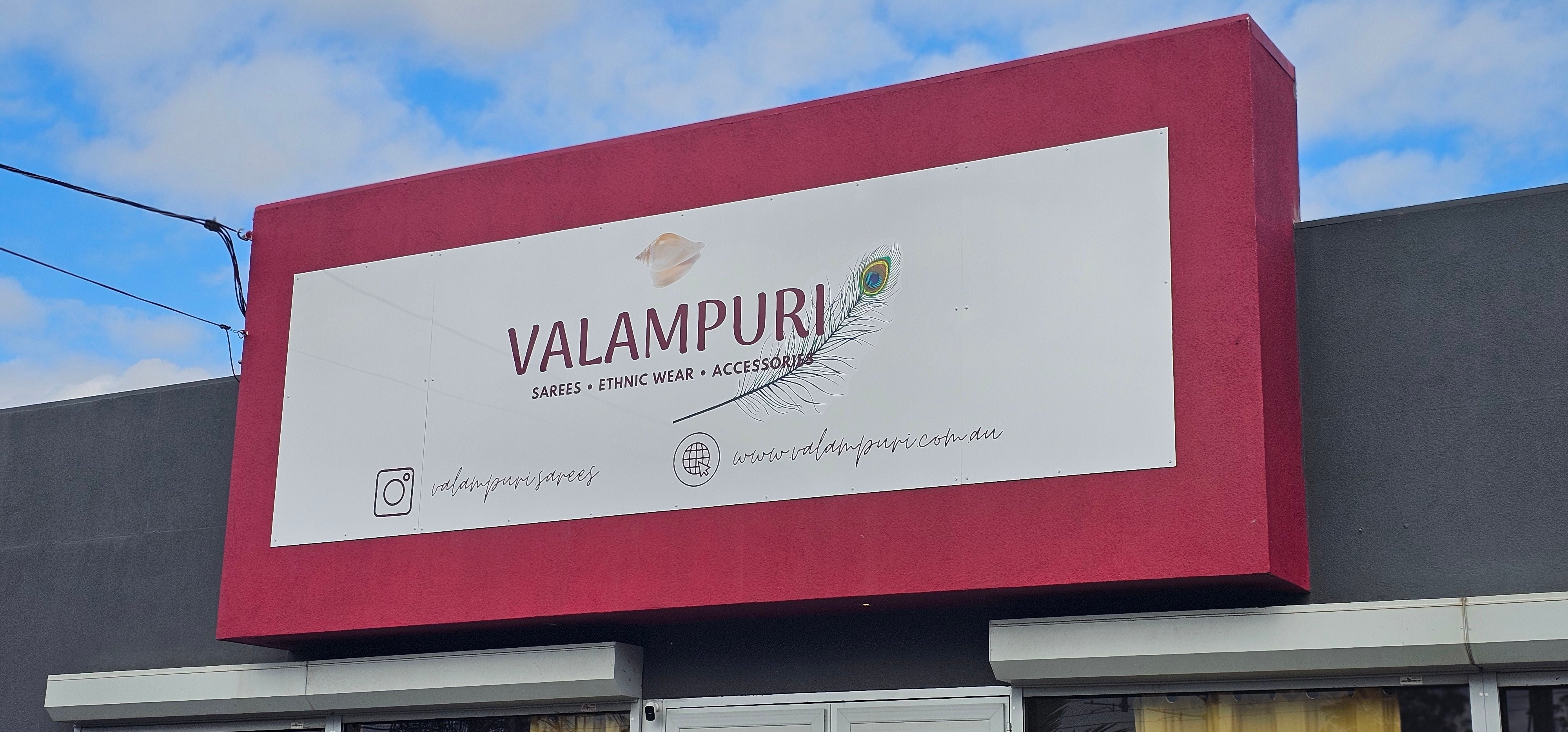 Elegant Fascia Sign for Valampuri – Dandenong!