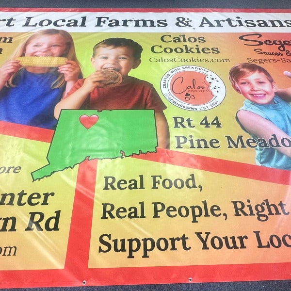 Delivered: A Massive 10x16 ft Billboard Banner Supporting Local Farms & Artisans