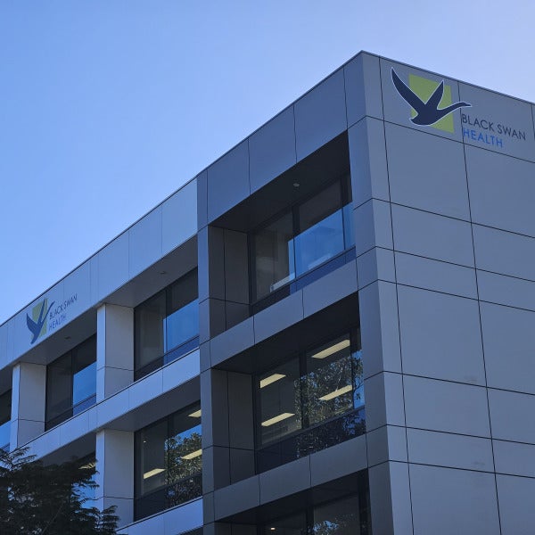 Elevating Black Swan Health’s Brand with Bespoke Building Signage