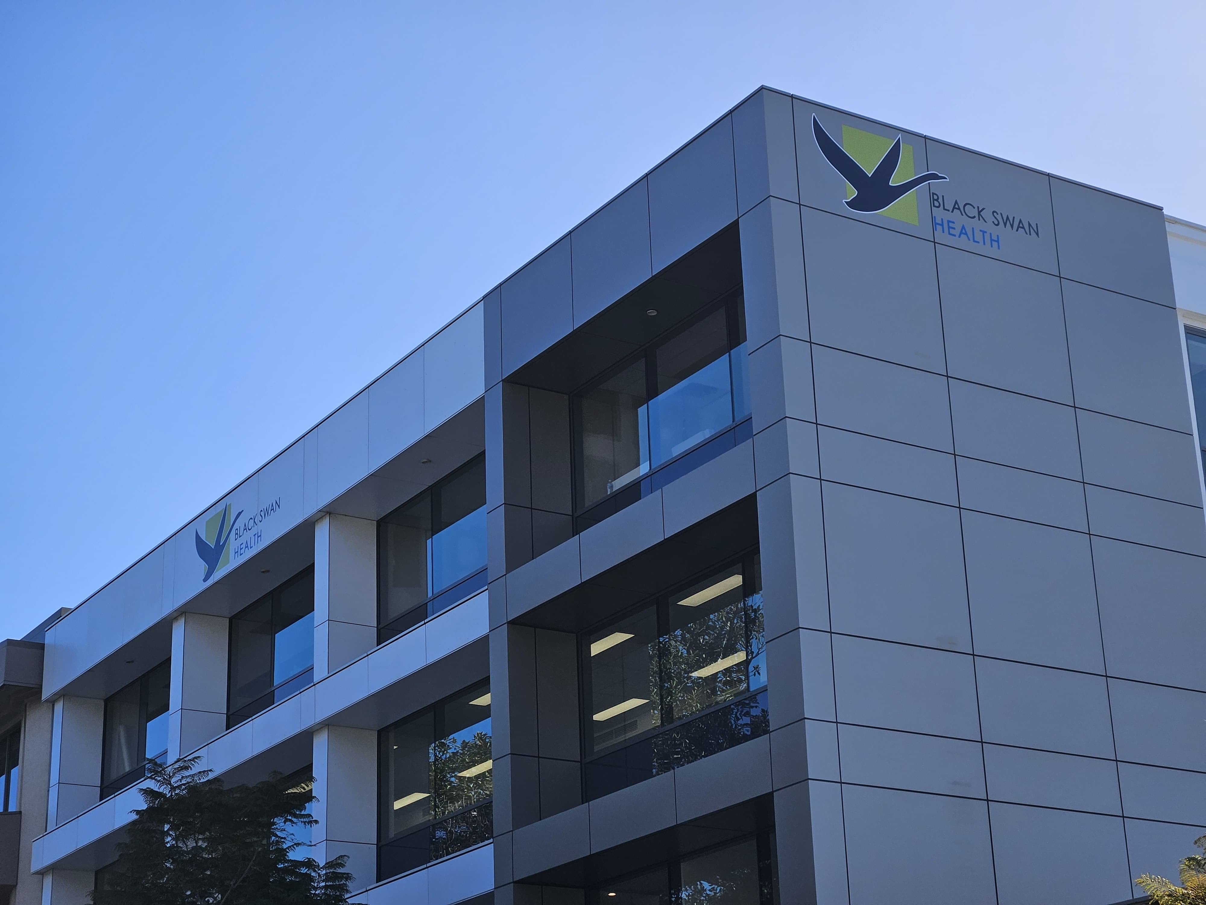 Elevating Black Swan Health’s Brand with Bespoke Building Signage