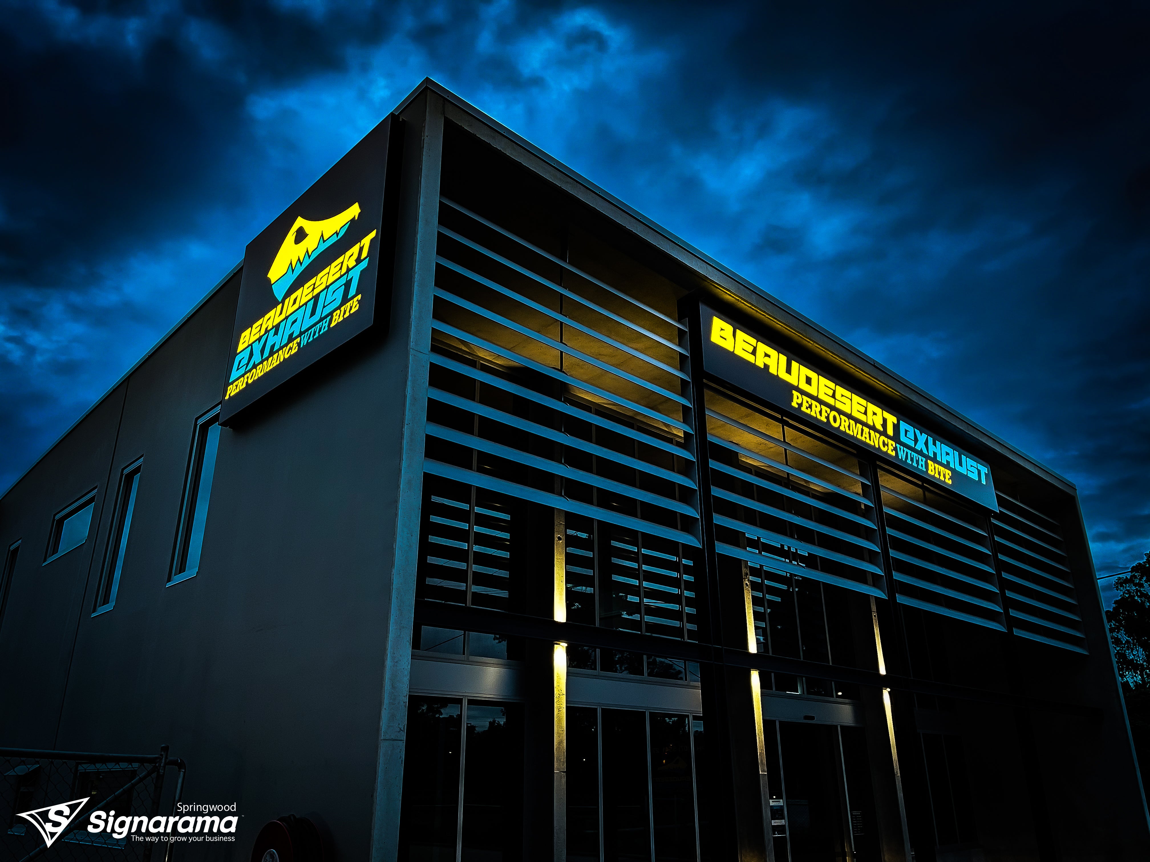 Beaudesert – lightbox signage