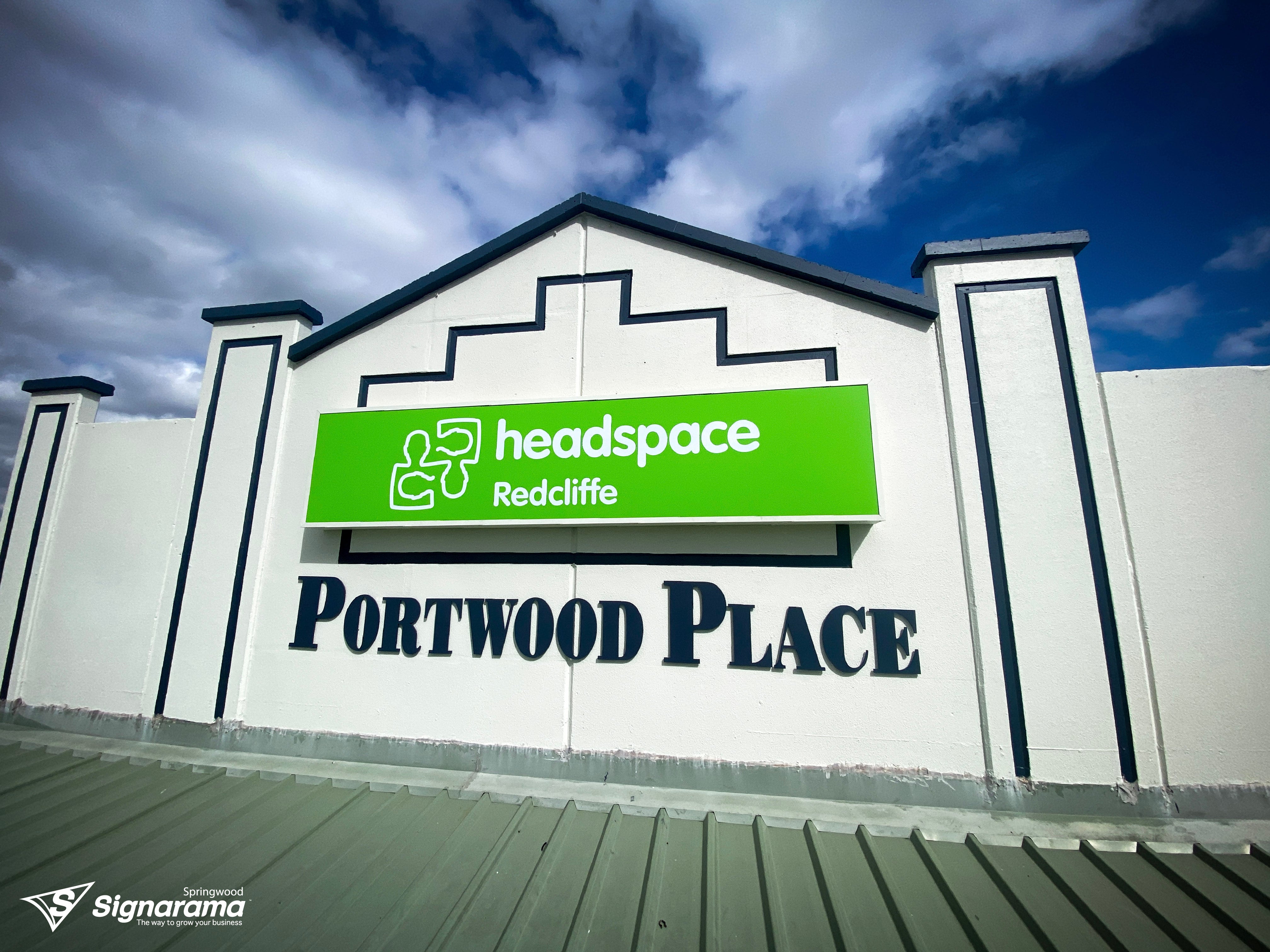 Headspace – lightbox signage