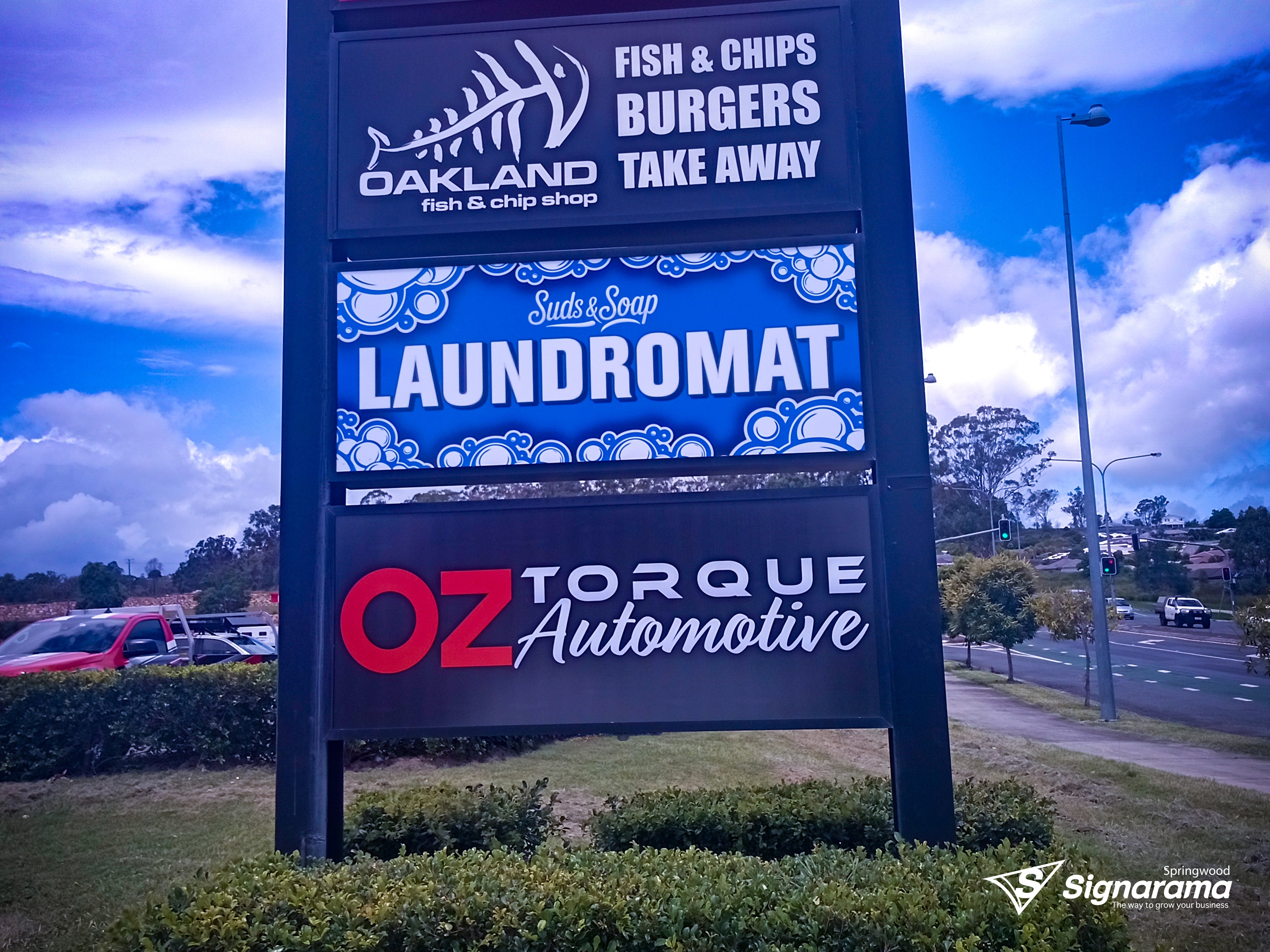 SudsSoap – lightbox signage