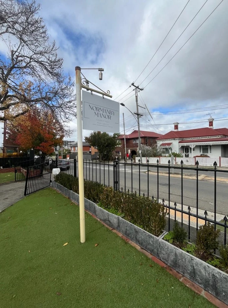 Building Signage - Normanby Manor - Thornbury VIC.