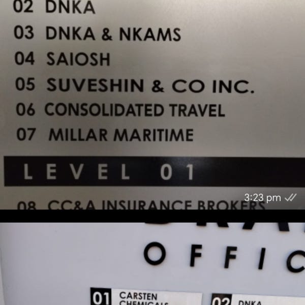 directional signage