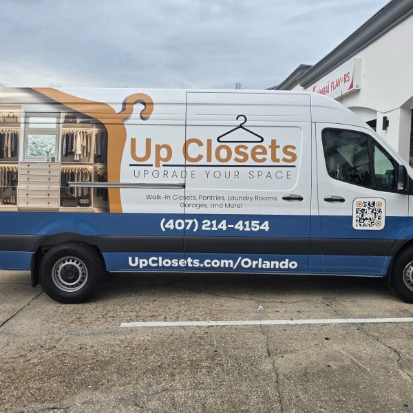 Vehicle Wrap (Mercedes Sprinter) for UpClosets Orlando