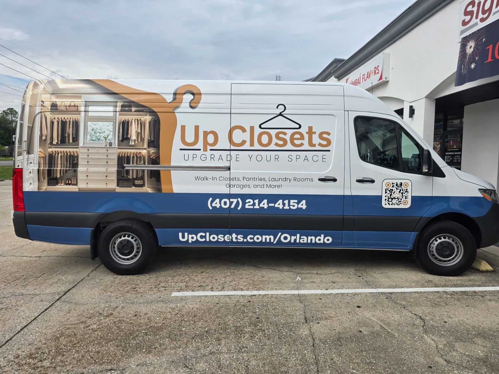 Vehicle Wrap (Mercedes Sprinter) for UpClosets Orlando