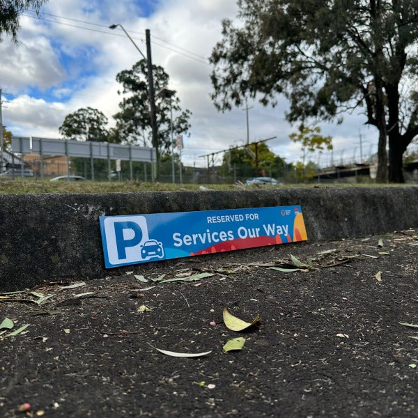 Parking Sign for Services Our Way