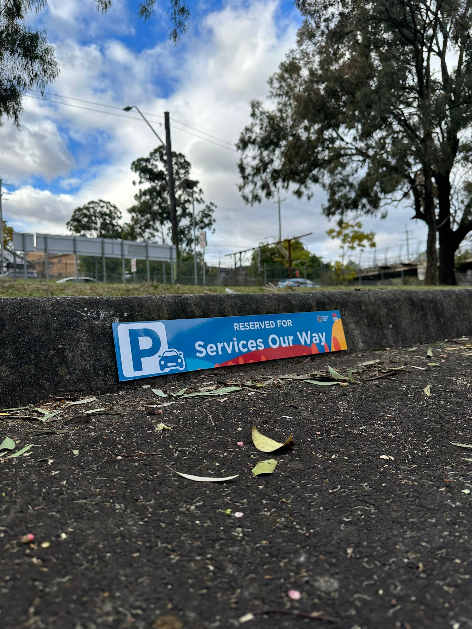 Parking Sign for Services Our Way