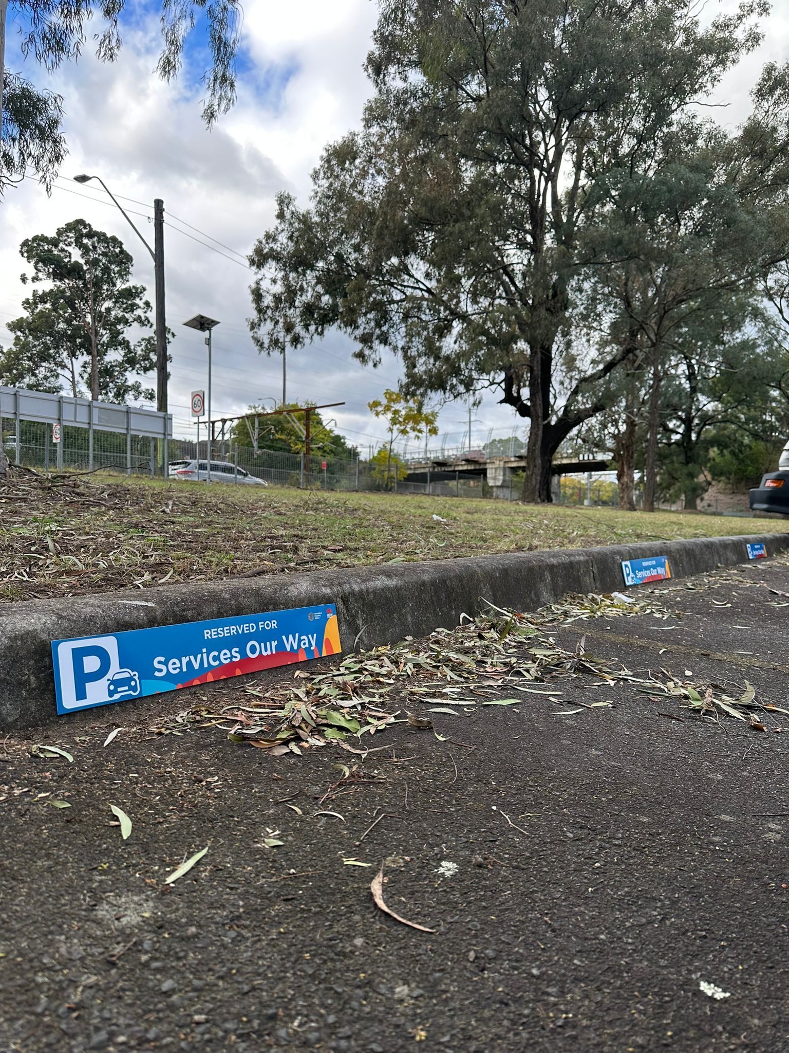 Parking Sign for Services Our Way