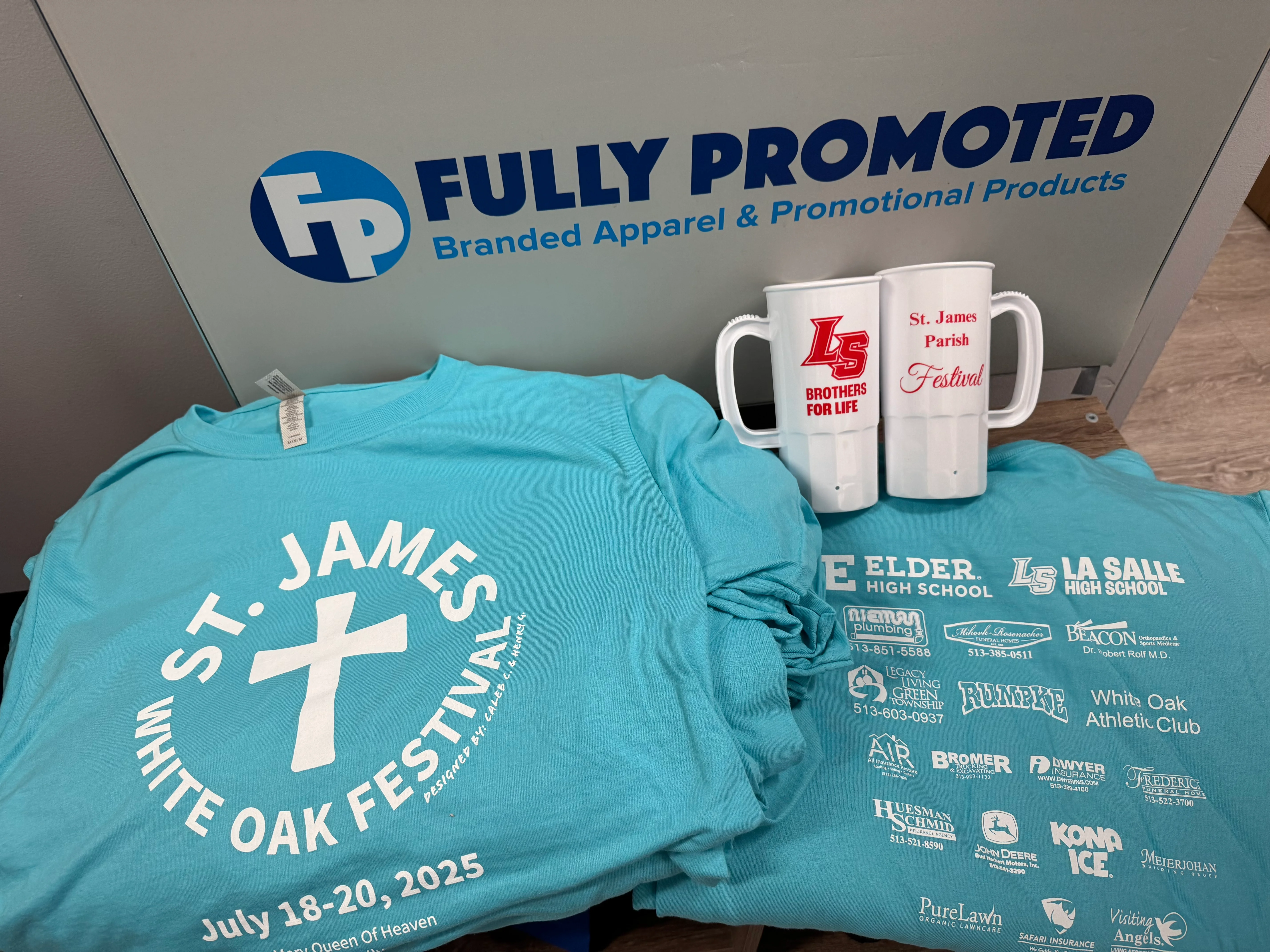 T-Shirts & Mugs for St. James Festival