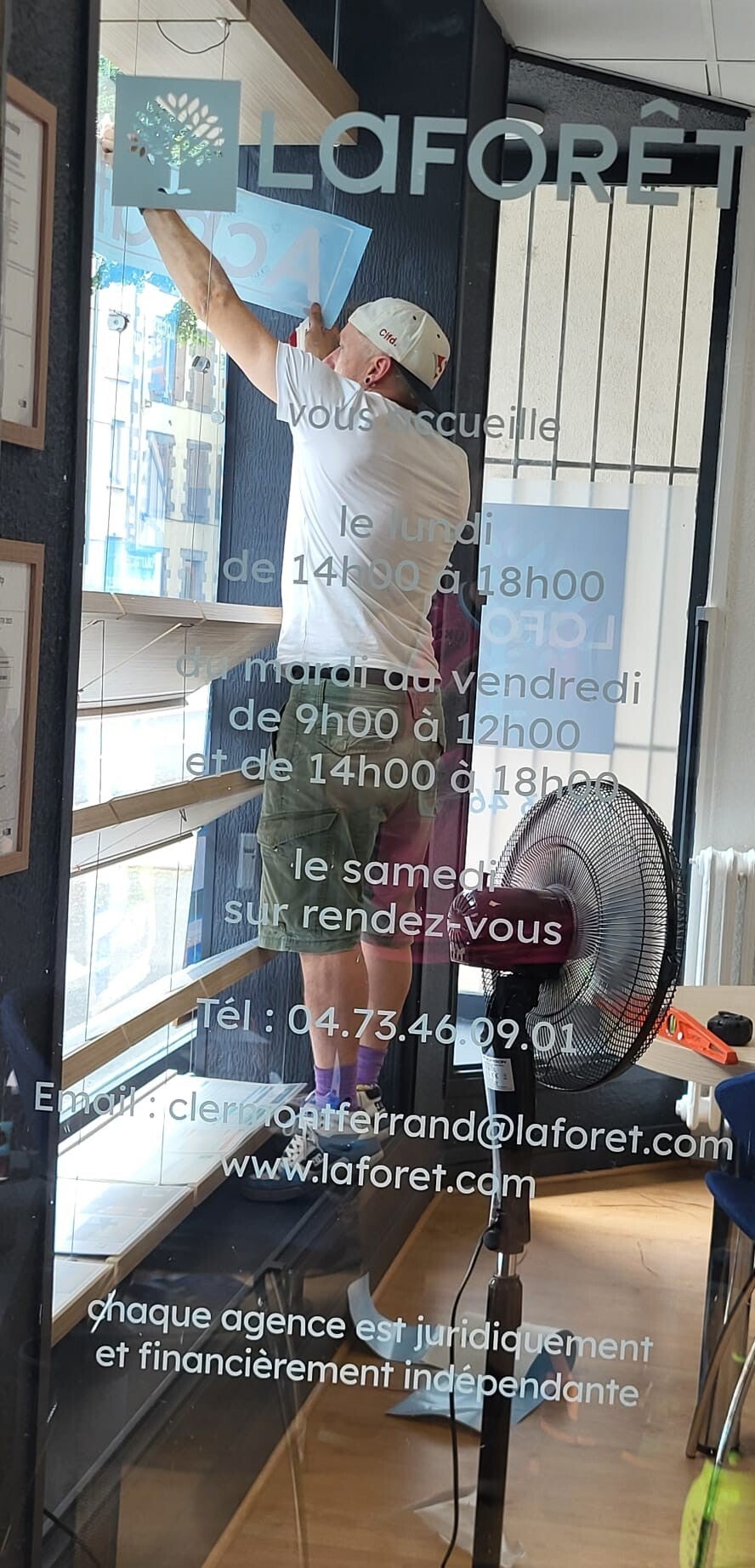 Nouvelle vitrine pour l’agence Laforêt