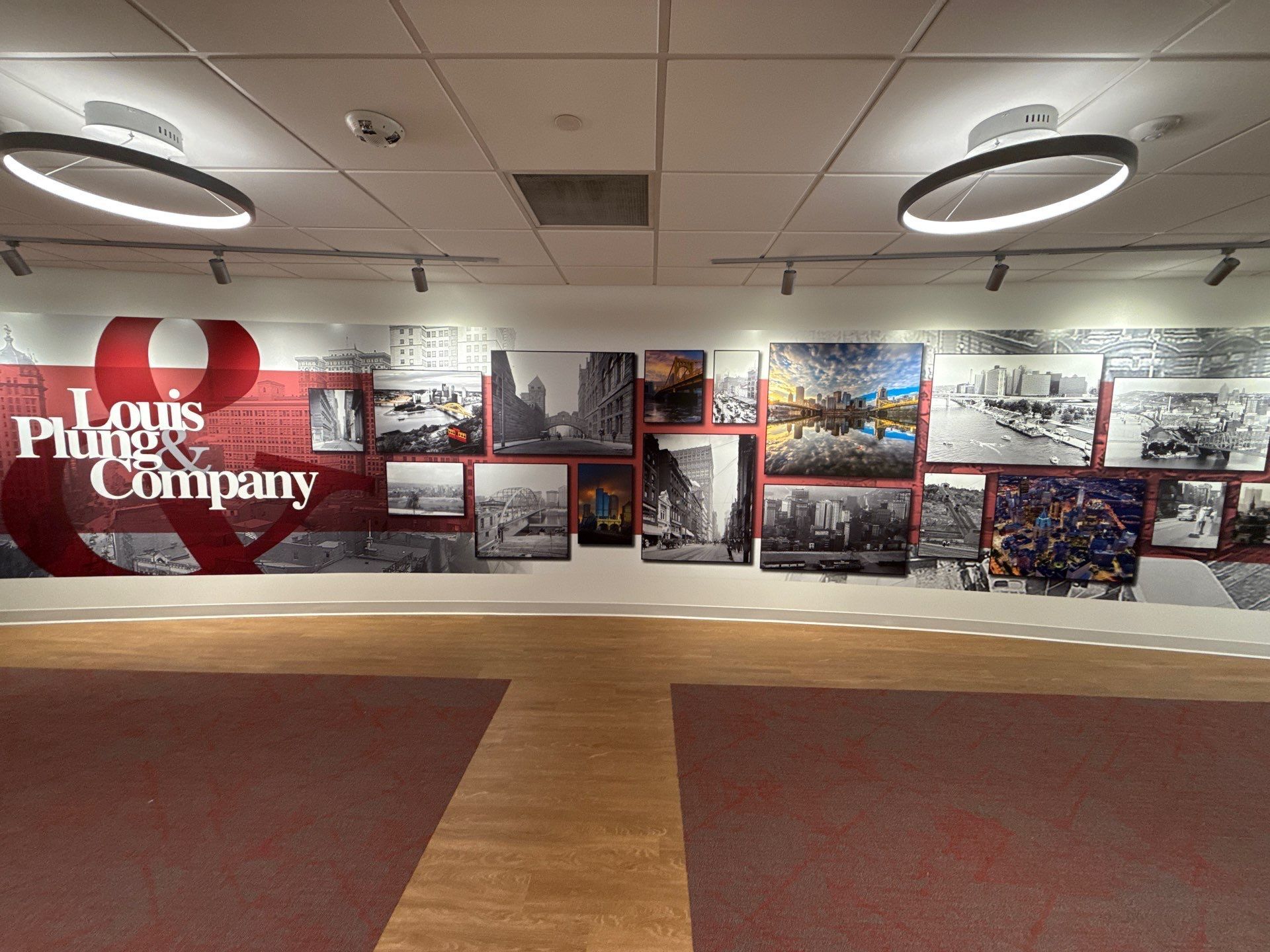 Wall Graphic for Louis Plung Company in Pittsburgh, PA!