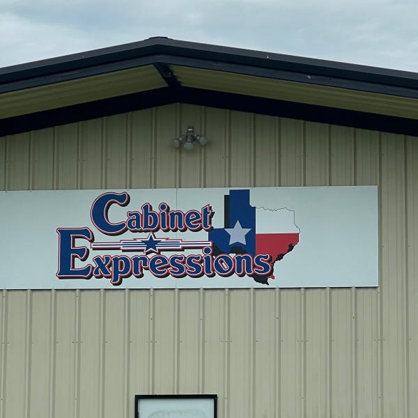 building signage in bedias, Texas
