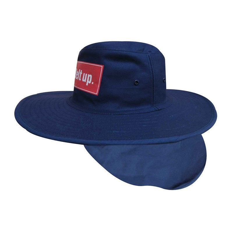Canvas Sun Hat With Flap