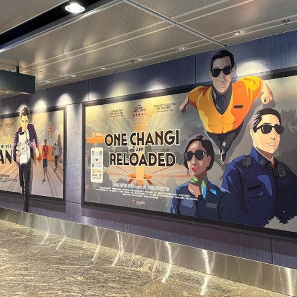 Catching Your Eye with Wall Graphics at Changi Airport