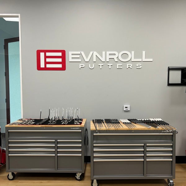 EVNROLL Golf Company Dimensional Storefront Signage Replacement in Carlsbad!