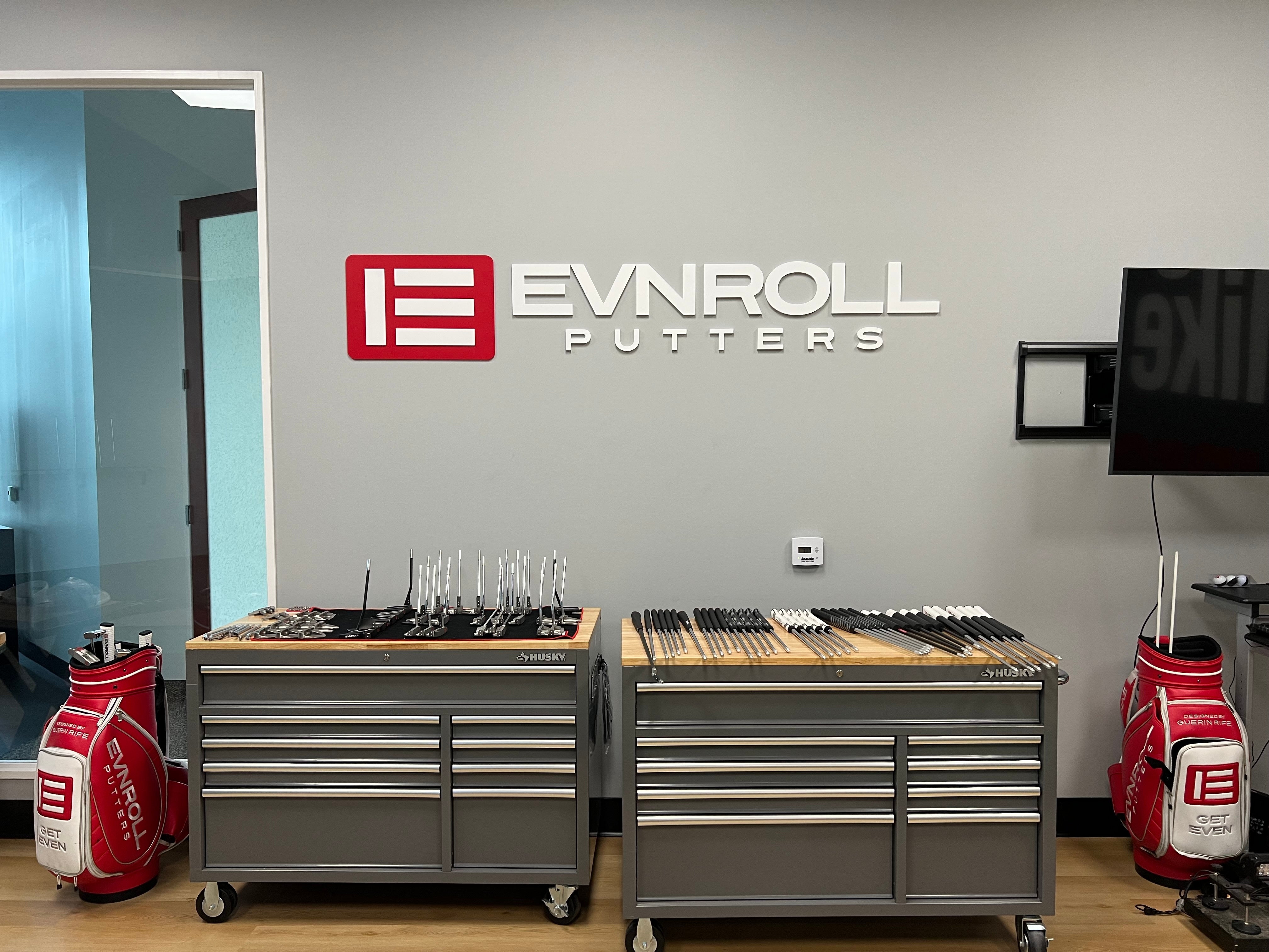 EVNROLL Golf Company Dimensional Storefront Signage Replacement in Carlsbad!