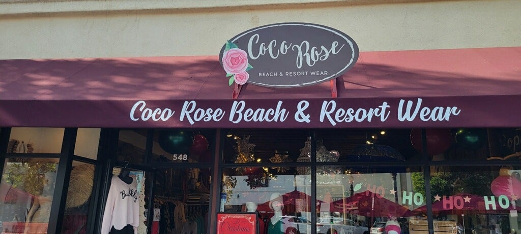 Coco Rose- Awning Sign and Installation in Encinitas!