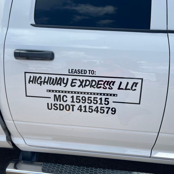 Hot Shot Service - Highway Express LLC - Vehicle Graphics