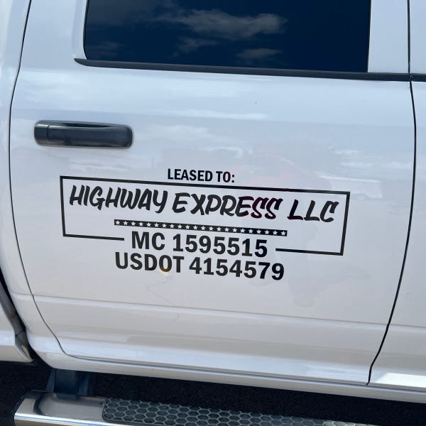 Hot Shot Service - Highway Express LLC - Vehicle Graphics