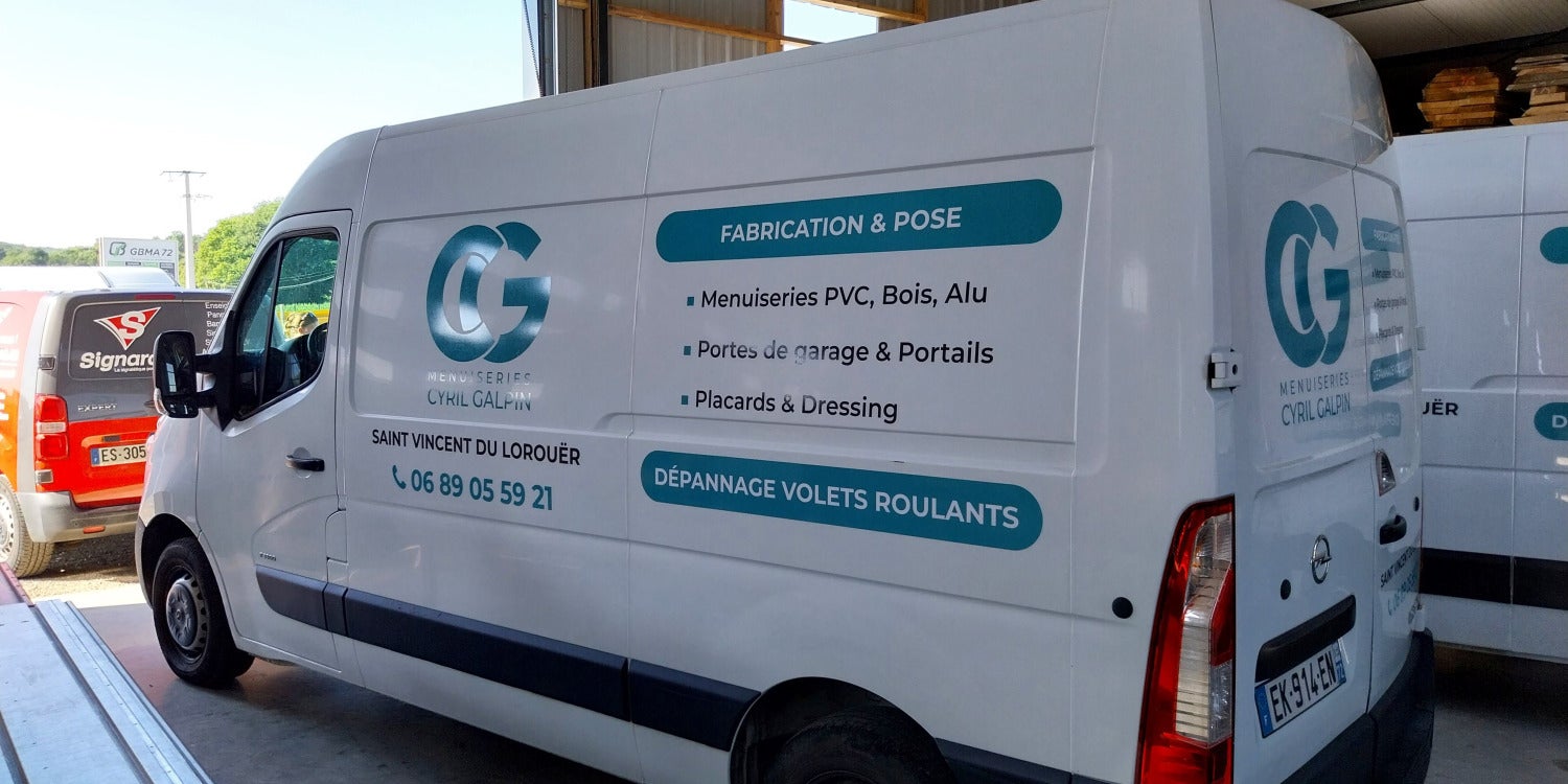 Décoration d'un véhicule utilitaire