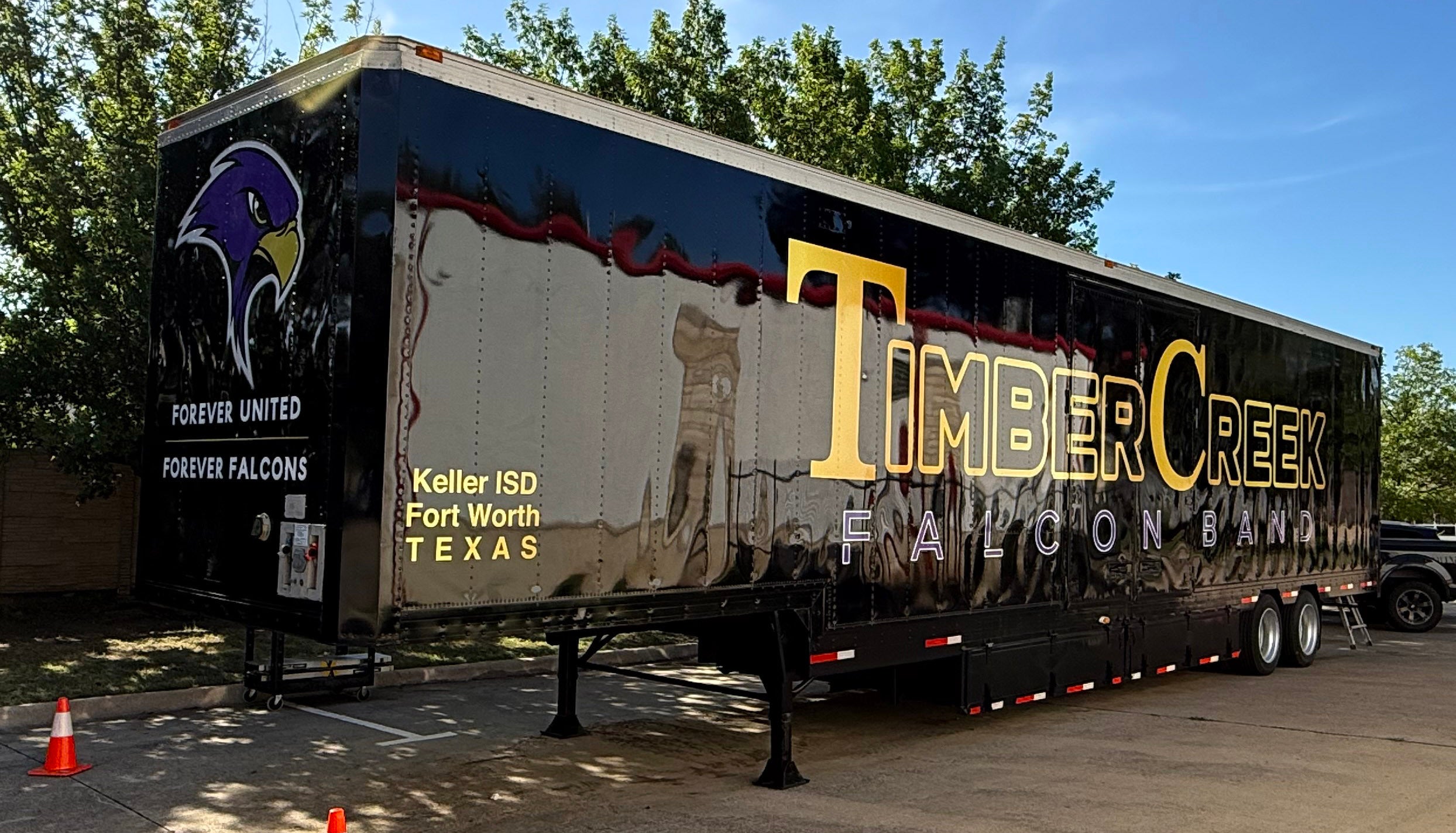 KISD Timber Creek High School Band Trailer Decals done by Signarama North Fort Worth/Keller