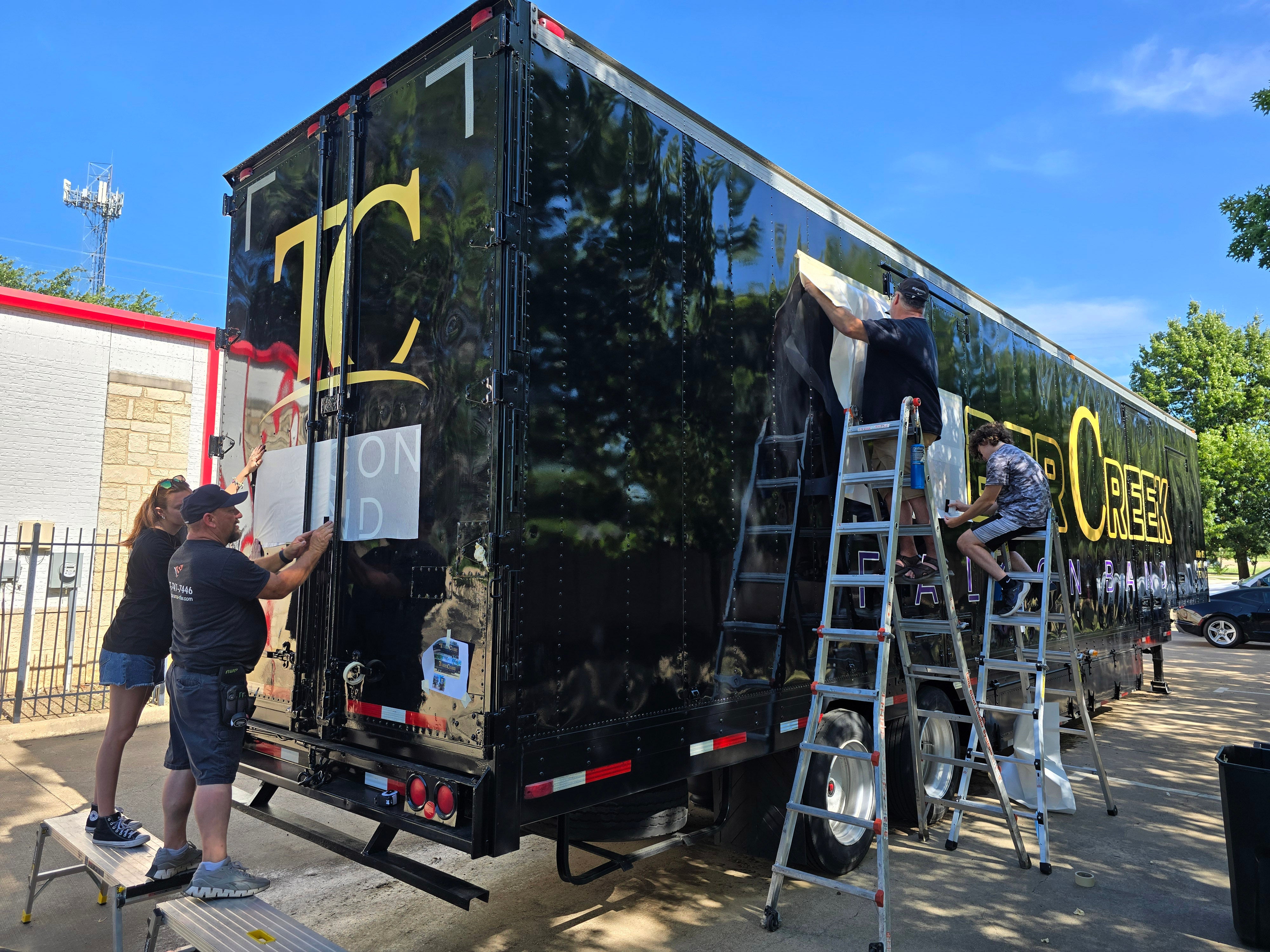 KISD Timber Creek High School Band Trailer Decals done by Signarama North Fort Worth/Keller