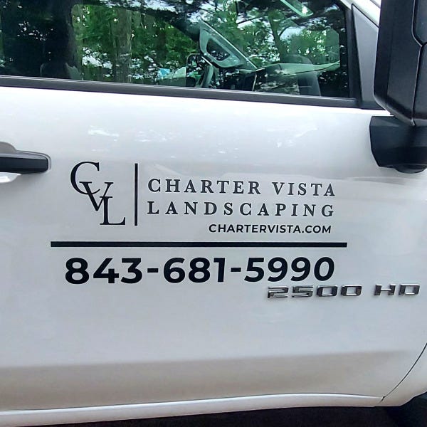 Truck door lettering