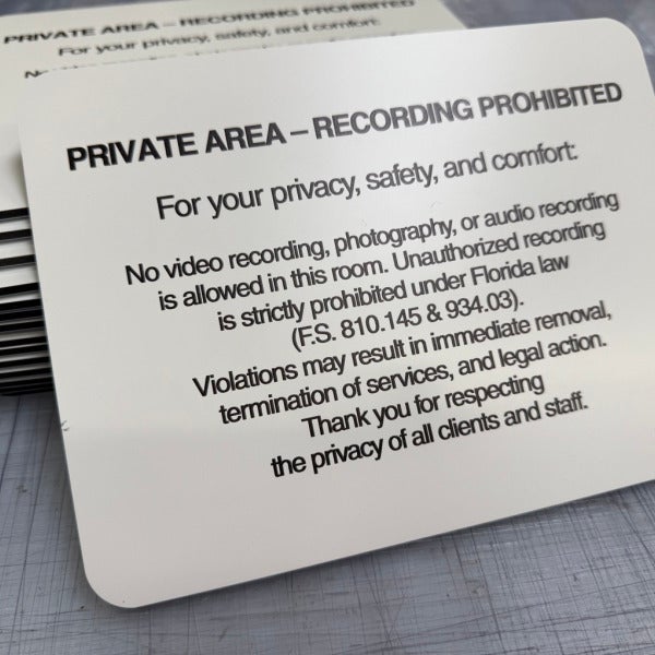 The Importance of Privacy Signs for Washington Businesses: Protecting Trust, Compliance, and Safety