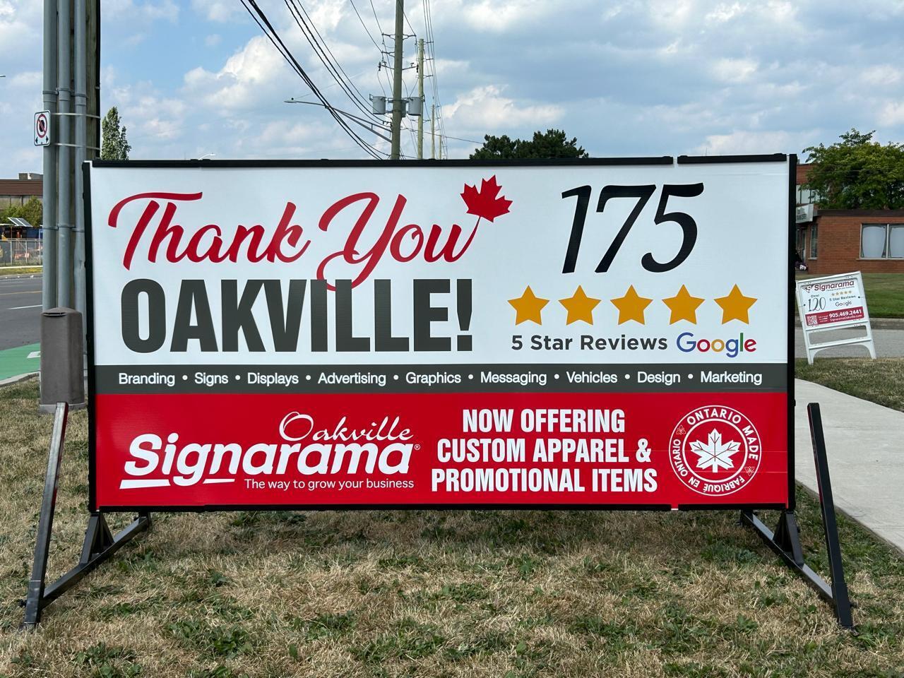 Over 175 Five-Star Reviews — Thank You, Oakville!