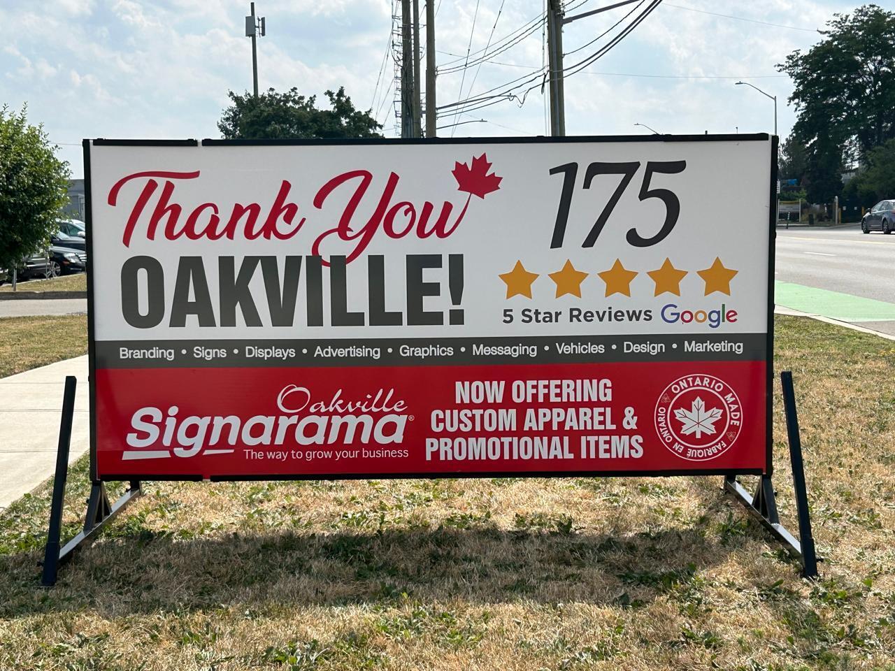 Over 175 Five-Star Reviews — Thank You, Oakville!