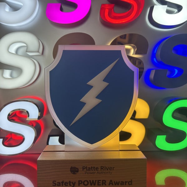 Bright Ideas, Bold Execution: A Custom Safety Award Built Right in Our Shop