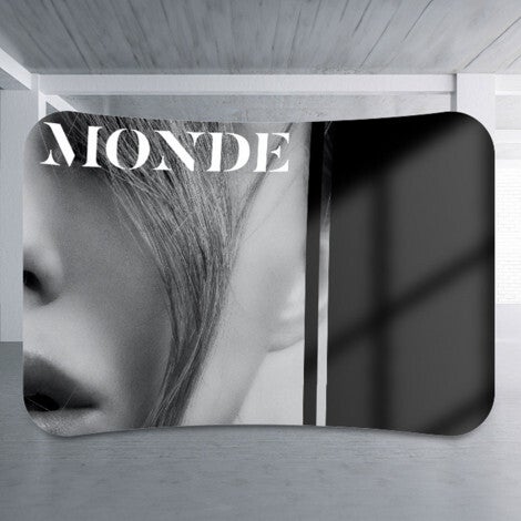 Curved Stretch Media Wall Medium