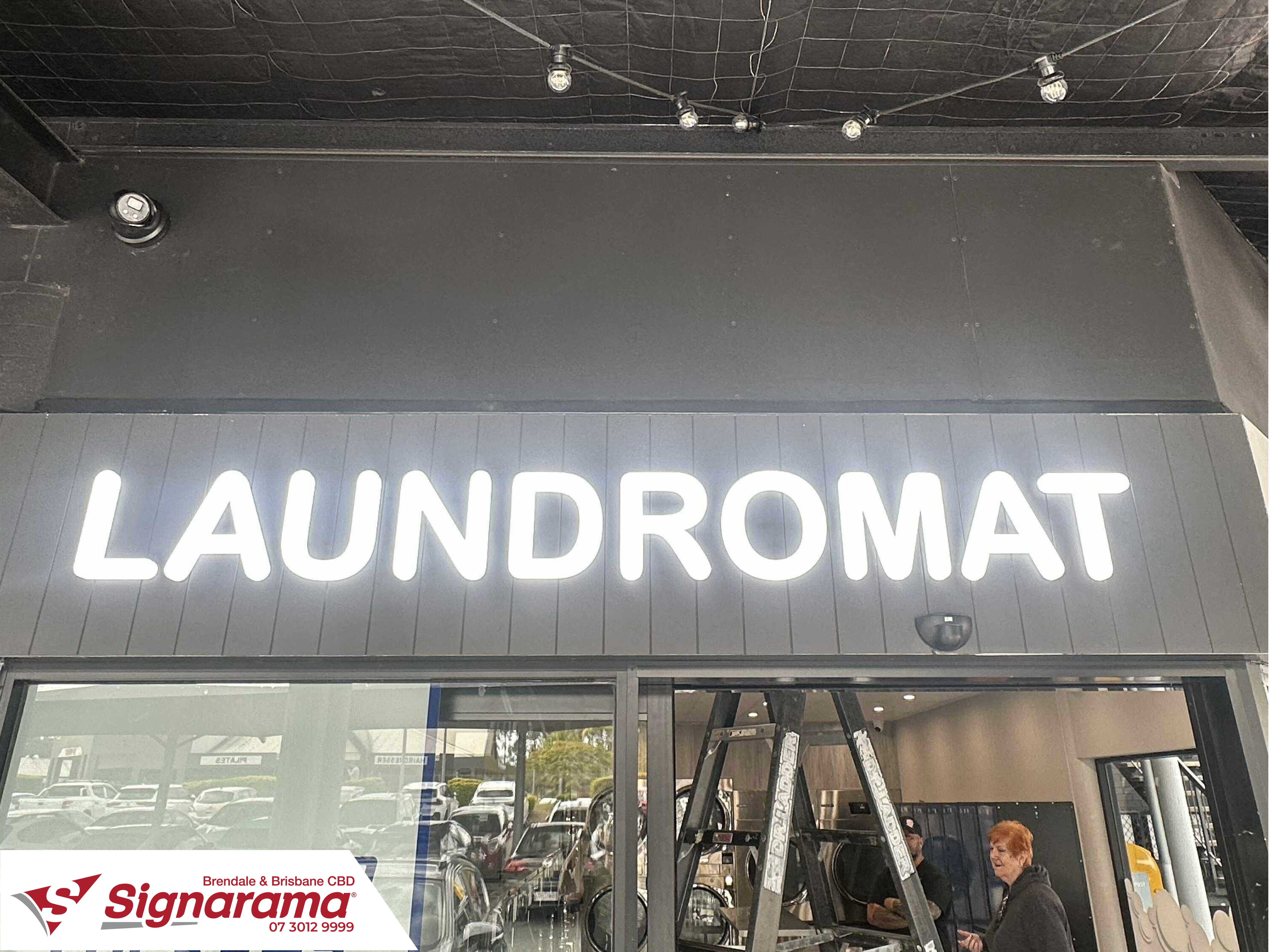 Vibrant New Laundromat Signage for The Clean Machine