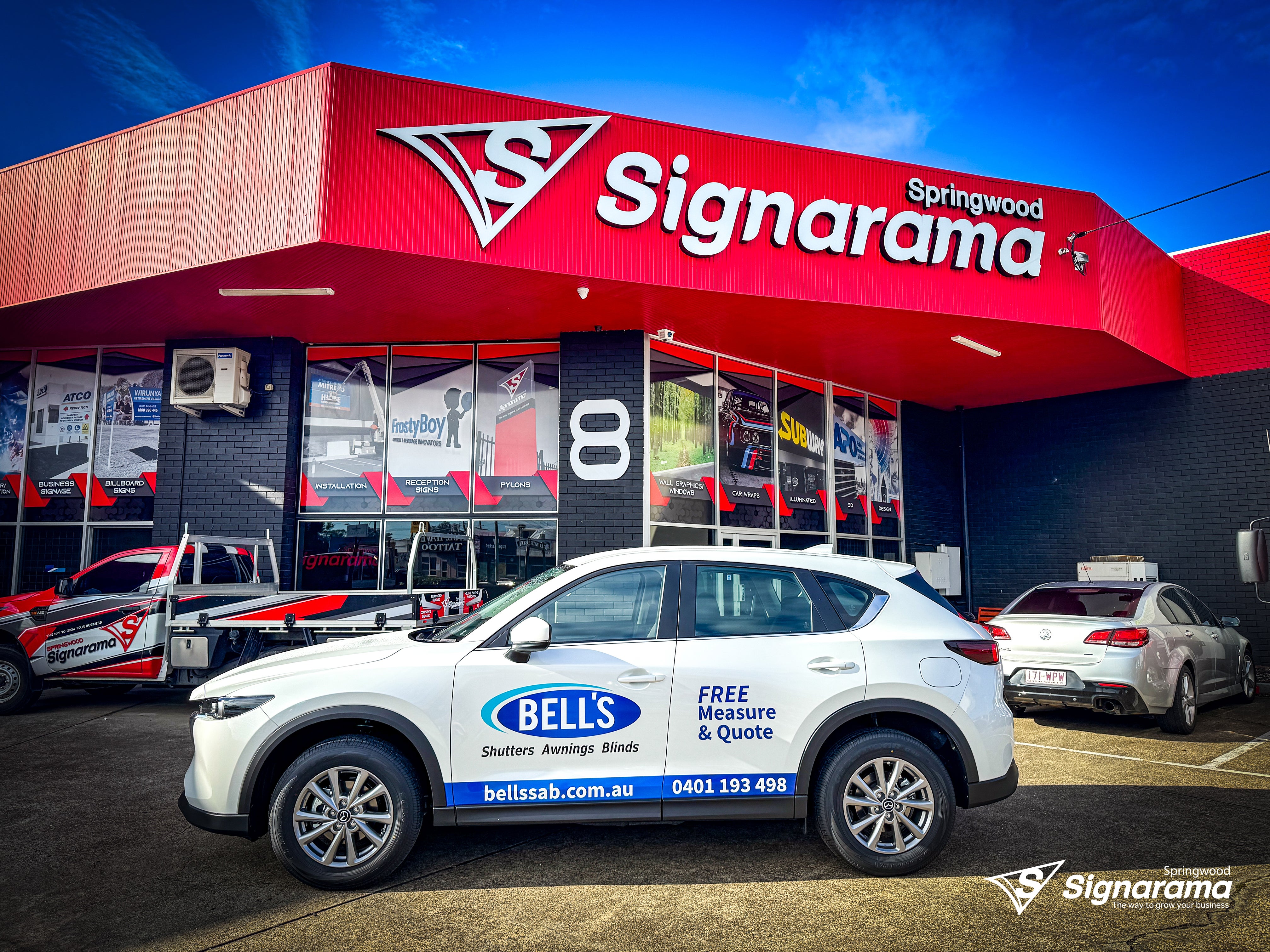Vehicle Graphics - Bell's Shutters Awnings Blinds
