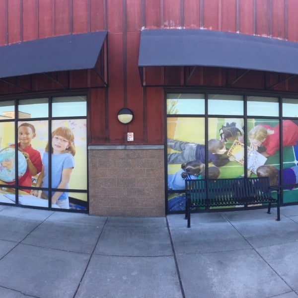 Boost Your Brand and Privacy with Perforated Vinyl Graphics - Kiddie Academy, Redmond, WA