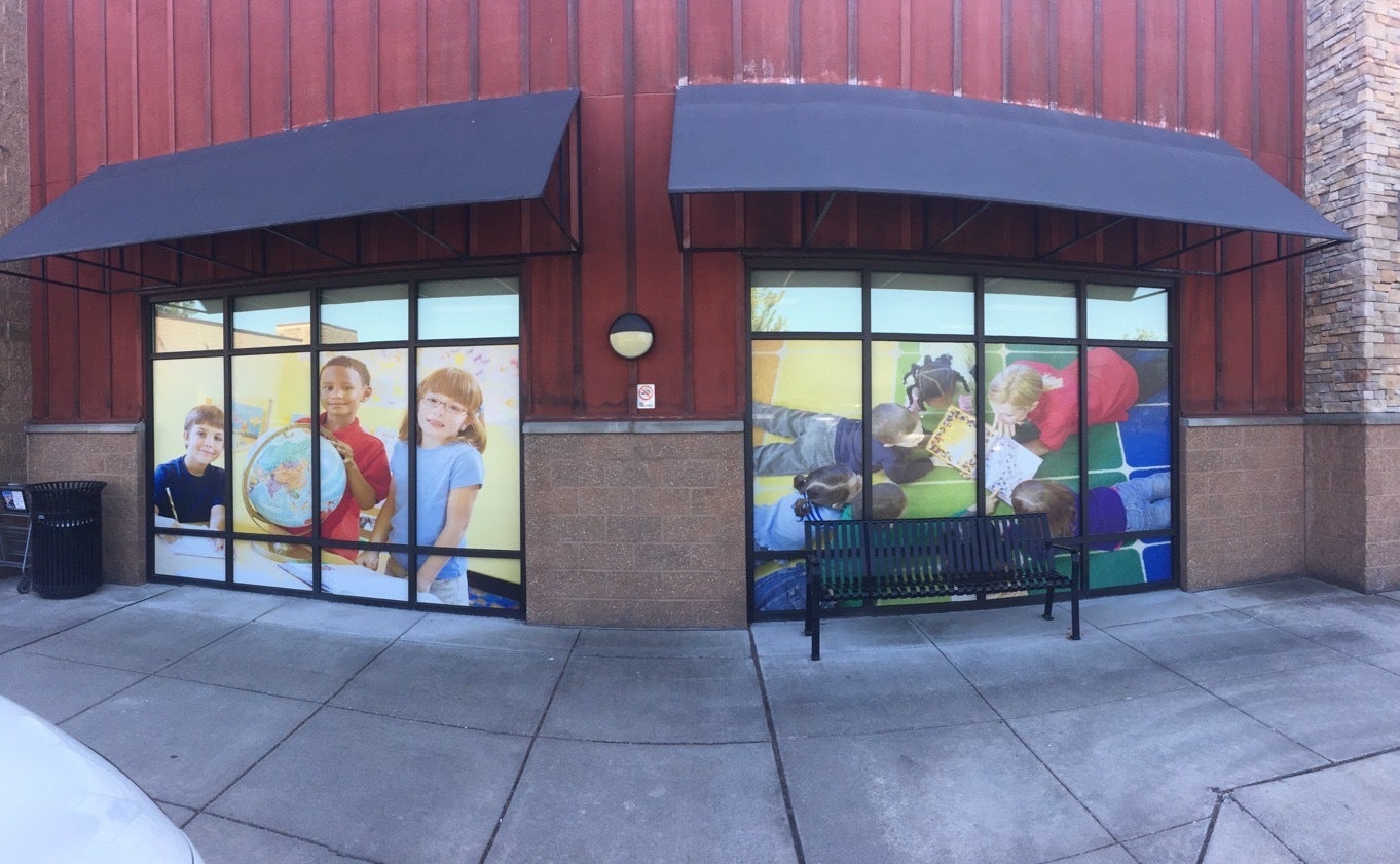Boost Your Brand and Privacy with Perforated Vinyl Graphics - Kiddie Academy, Redmond, WA