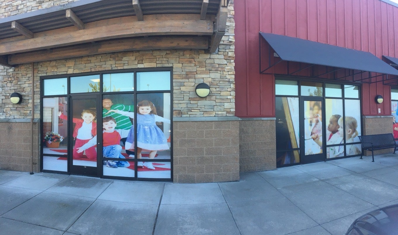 Boost Your Brand and Privacy with Perforated Vinyl Graphics - Kiddie Academy, Redmond, WA