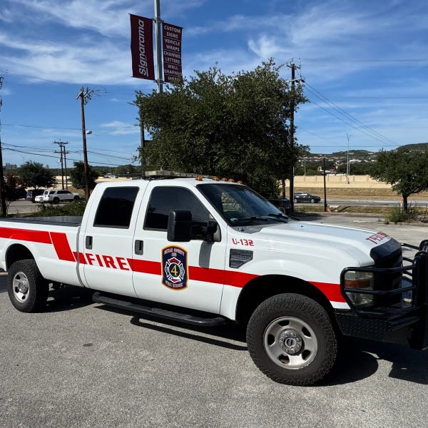 Bexar County_Leon Springs_Fire Dept_Reflective_Truck_Driver_Front Side