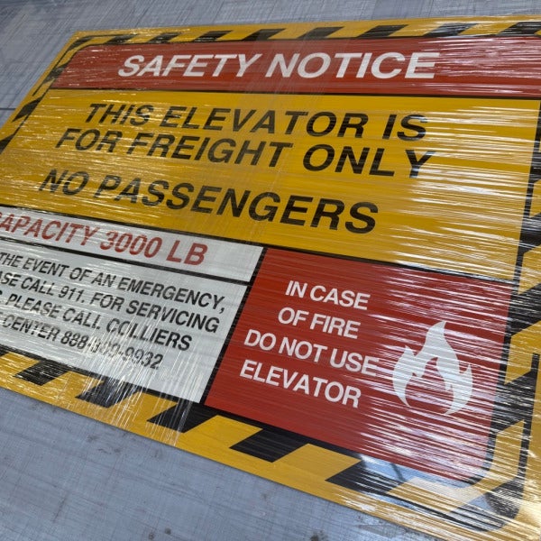 Signs to Promote Site Safety - Colliers, Redmond, WA